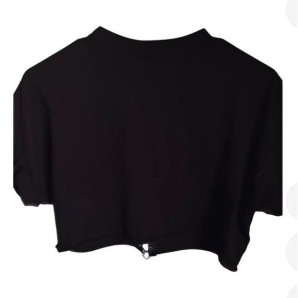 Forever 21 Thrill Rider Lace-Up Cropped Tee - Picture 3 of 3